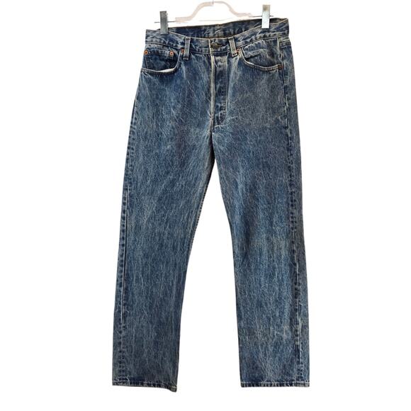 Vintage Levi's 501 XX Jeans Mens 32x31 Acid Wash Cotton USA 80's Grunge Rock - Picture 1 of 14